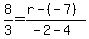 8%2F3=%28r-%28-7%29%29%2F%28-2-4%29