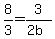 8%2F3=+3%2F%282b%29
