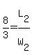 8%2F3=L%5B2%5D%2FW%5B2%5D