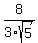 8%2F3sqrt%285%29