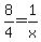 8%2F4.00+=+1%2Fx