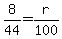 8%2F44+=+r%2F100