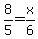 8%2F5=x%2F6