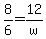 8%2F6=12%2Fw