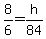 8%2F6=h%2F84