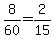 8%2F60=2%2F15