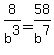 8%2Fb%5E3=58%2Fb%5E7