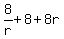8%2Fr+%2B+8+%2B+8r