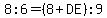 8%3A6=%288%2BDE%29%3A9