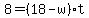8=%2818-w%29t