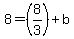 8=%288%2F3%29%2Bb