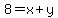 8=+x%2By