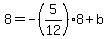 8=-%285%2F12%298%2Bb