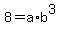 8=a%2Ab%5E3