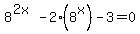 8%5E%282x%29+-+2%288%5Ex%29+-+3+=+0
