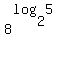8%5E%28log%282%2C5%29%29