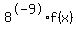 8%5E-9+%2A+f%28x%29