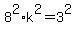 8%5E2%2Ak%5E2+=+3%5E2