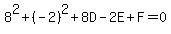 8%5E2%2B%28-2%29%5E2%2B8D-2E%2BF=0