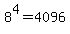 8%5E4+=+4096