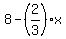 8-%282%2F3%29%2Ax