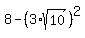 8-%283%2Asqrt%2810%29%29%5E2