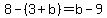 8-%283%2Bb%29=b-9