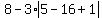 8-3%2Aabs%285-16%2B1%29