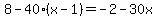 8-40%28x-1%29=-2-30x