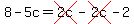 8-5c=cross%282c%29-cross%282c%29-2