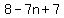 8-7n%2B7