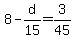 8-d%2F15=3%2F45