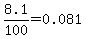 8.1%2F100++=+0.081