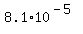 8.1+%2A+10%5E%28-5%29