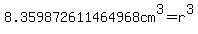 8.359872611464968cm%5E3=r%5E3