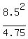 8.5%5E2%2F4.75
