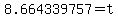 8.664339757+=+t