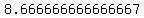 8.666666666666667