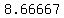 8.66667