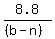 8.8%2F%28%28b-n%29%29