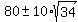 80%2B-+10%2Asqrt%2834%29