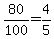 80%2F100=4%2F5