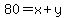 80=x%2By