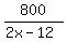 800%2F%282x-12%29