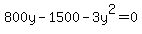800y-1500-3y%5E2=0