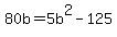 80b+=+5b%5E2-125