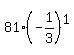 81%28-1%2F3%29%5E1+
