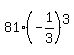 81%28-1%2F3%29%5E3+
