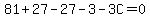 81%2B27-27-3-3C=0