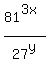 81%5E%283x%29%2F27%5Ey
